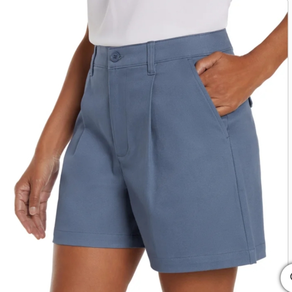 Banana Republic Blue Pleat Front Women's Shorts Size 6 NWT